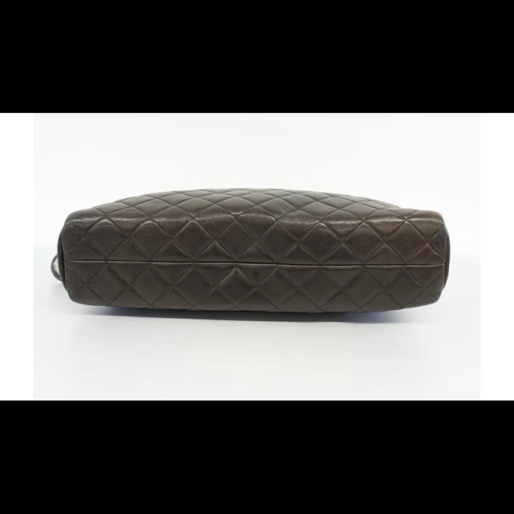 Authentic CHANEL quilted black lambskin tote - Picture 3 of 14